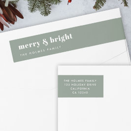 Merry und Bright | Modern Minimal Christmas Green