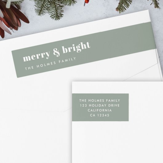 Merry und Bright | Modern Minimal Christmas Green