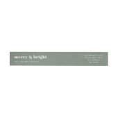 Merry und Bright | Modern Minimal Christmas Green (Person)