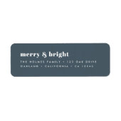 Merry und Bright | Modern Xmas Dusky Smoke Blue (Vorne)