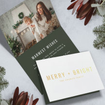 Merry und Bright | Modernes stilvolles Weihnachtsf