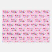 Merry und Bright Neon Pastel Weihnachten Geschenkpapier Set (Vorderseite)