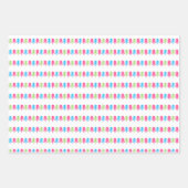 Merry und Bright Neon Pastel Weihnachten Geschenkpapier Set (Vorderseite 3)