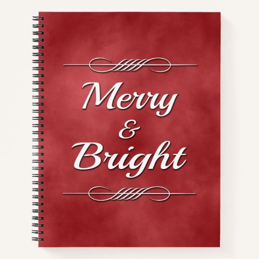 Merry und Bright Notizblock (Vorderseite)