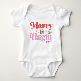 Merry und Bright Personalisiert Baby Strampler