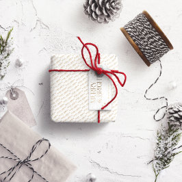 Merry und Bright Personalisiert Geschenkanhänger