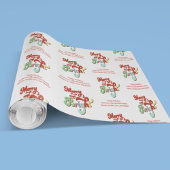 Merry und Bright Retro Custom Christmas Geschenkpapier