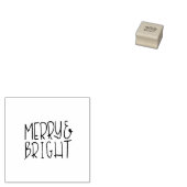 Merry und Bright Rubber Briefmarke Gummistempel (Stempel)