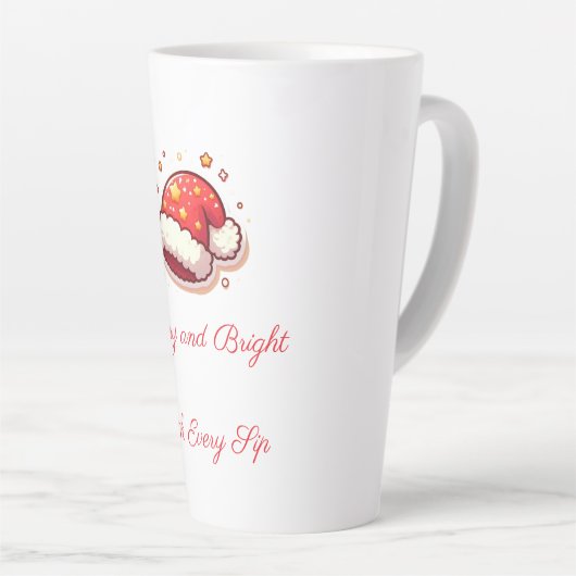 Merry und Bright Santa Latte Tasse (Rechte Ecke)