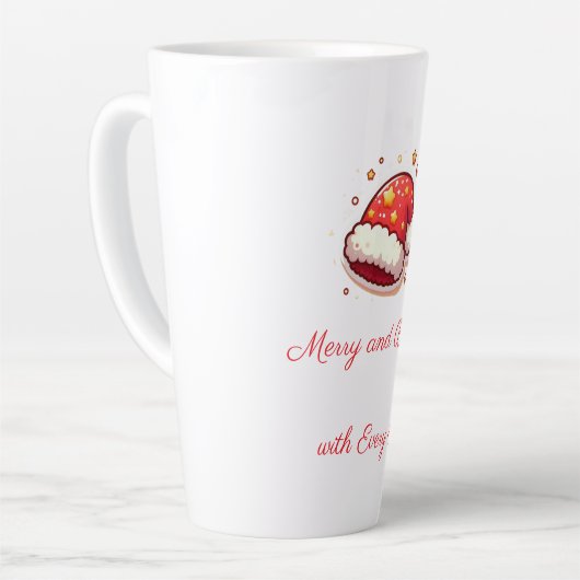 Merry und Bright Santa Latte Tasse (Linke Ecke)