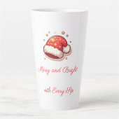 Merry und Bright Santa Latte Tasse (Vorderseite)