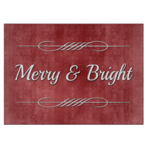 Merry und Bright Schneidebrett