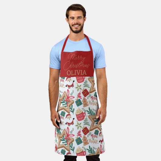 Merry und Bright Schürze (Getragen)