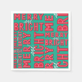 Merry und Bright Serviette