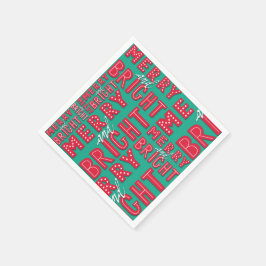 Merry und Bright Serviette