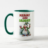 Merry und Bright Snowman Tasse (Links)