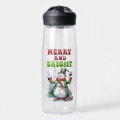 Merry und Bright Snowman Trinkflasche (Vorne)