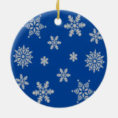 Merry und Bright Snowmen Keramik Ornament (Hinten)