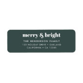 Merry und Bright | Stilvolle Forest Green Christma (Vorne)