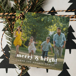 Merry und Bright | Stilvolle Weihnachten im Foto Geschenkanhänger
