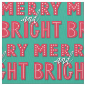 Merry und Bright Stoff (Nahaufnahme)