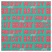 Merry und Bright Stoff (Muster)