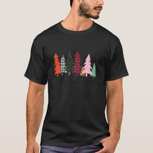 Merry und Bright T-Shirt (Vorderseite)