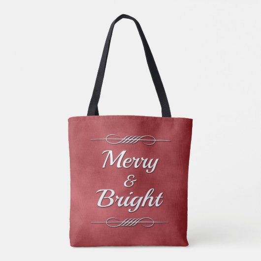 Merry und Bright Tasche (Rückseite)