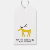 MERRY UND DEER CHRISTMAS GESCHENKANHÄNGER (Vorderseite)