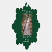 Merry und fast Verheiratet Minimalistisch Ornament Karte (Rechts)