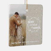 Merry und fast Verheiratet Save the Date Keepake Keramikornament (Rechts)
