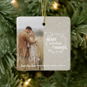 Merry und fast Verheiratet Save the Date Keepake Keramikornament