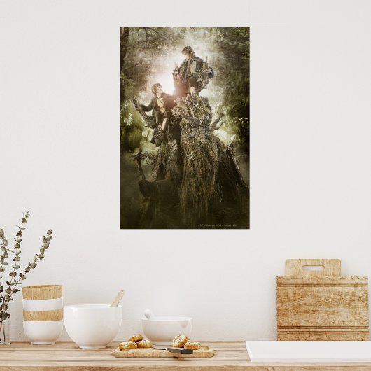 Merry und Peregrin auf Treebeard Poster (Küche)
