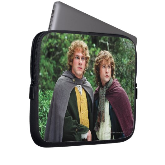 Merry und Peregrin Laptopschutzhülle (Vorne Rechts)