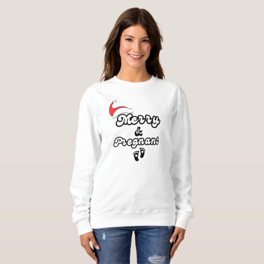 Merry und schwanger sweatshirt (Vorne ganz)