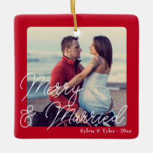 Merry und Verheiratet Wedding neu Keramikornament