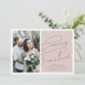 MERRY UND VERHEIRATETE CHRISTMAS-KARTE FEIERTAGSKARTE (Stehend Vorderseite)