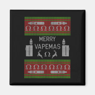 Merry Vapemas - Vaping Ugly Christmas Sweater Magnet