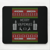 Merry Vapemas - Vaping Ugly Christmas Sweater Mousepad (Vorne)