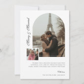 Merry & Verheiratet Arch Foto Weihnachten Grün (Vorderseite)