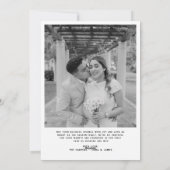 Merry & Verheiratet Bow Foto Weihnachten Neu (Rückseite)