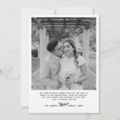 Merry & Verheiratet Bow Foto Weihnachten Neu (Rückseite)