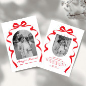 Merry & Verheiratet Bow Foto Weihnachten Neu