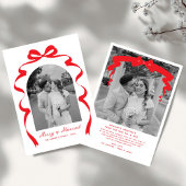 Merry & Verheiratet Bow Foto Weihnachten Neu