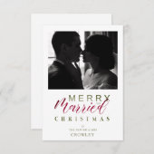 Merry & Verheiratet Christmas Newlyweds Custom Fot (Vorne/Hinten)