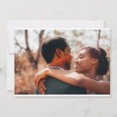 Merry & Verheiratet Holly Foto Urlaubskarte. (Rückseite)