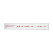 Merry Verheiratet Merriest Red Wedding Newlyweds