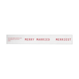 Merry Verheiratet Merriest Red Wedding Newlyweds