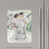 Merry & Verheiratet New Weds Erstes Weihnachtsfest Magnet