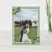 Merry & Verheiratet Sage 2 Foto Falten Weihnachten (Vorderseite)